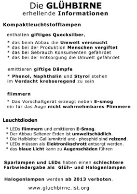 flyer glühbirne mini A6